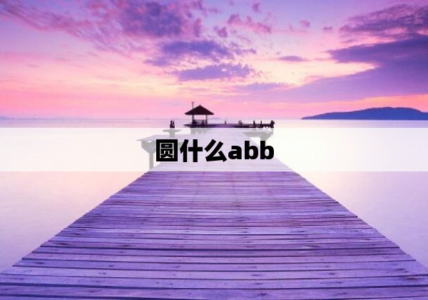 圆什么abb