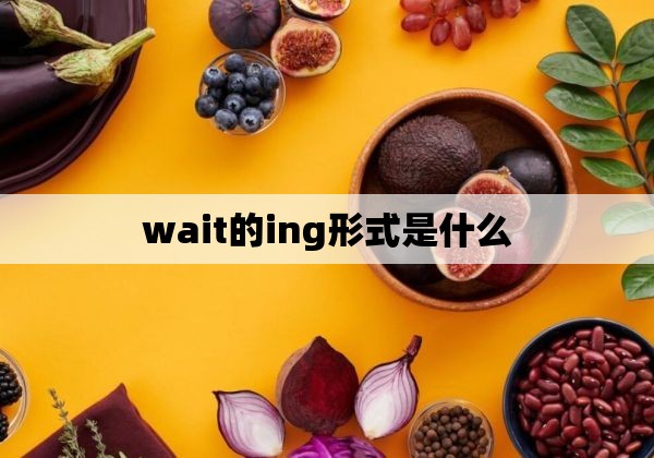 wait的ing形式是什么