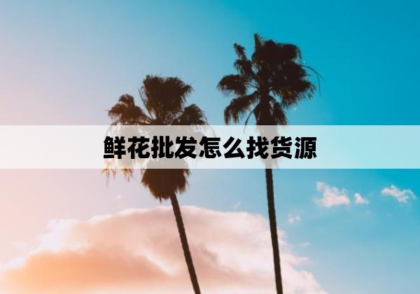 鲜花批发怎么找货源