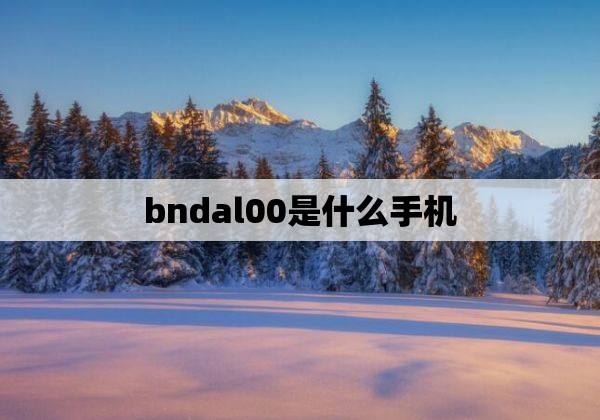 bndal00是什么手机