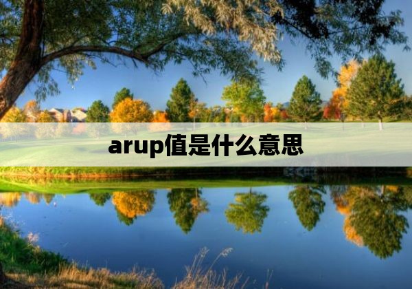 arup值是什么意思