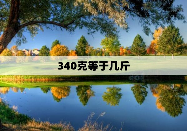 340克等于几斤