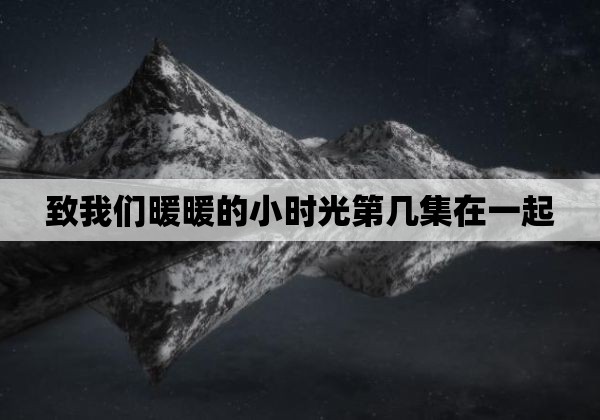 致我们暖暖的小时光第几集在一起