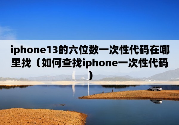 iphone13的六位数一次性代码在哪里找（如何查找iphone一次性代码）