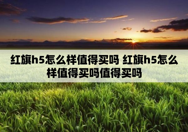 红旗h5怎么样值得买吗 红旗h5怎么样值得买吗值得买吗