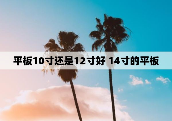 平板10寸还是12寸好 14寸的平板